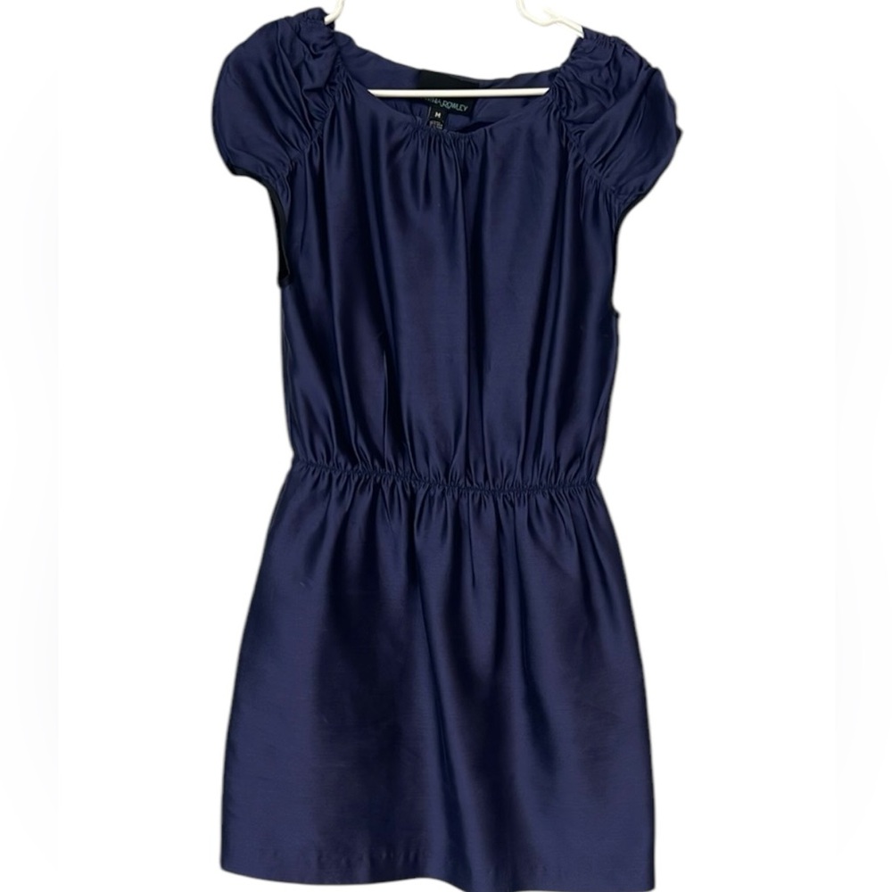 Cynthia Rowley Navy Silk Dress with Pockets